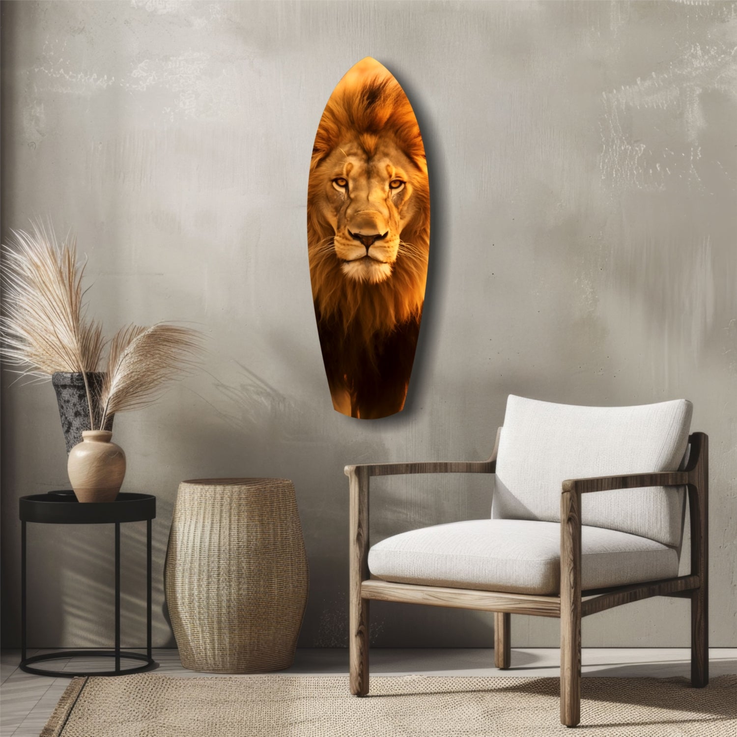 Mr Lion Glass Wall Art-4