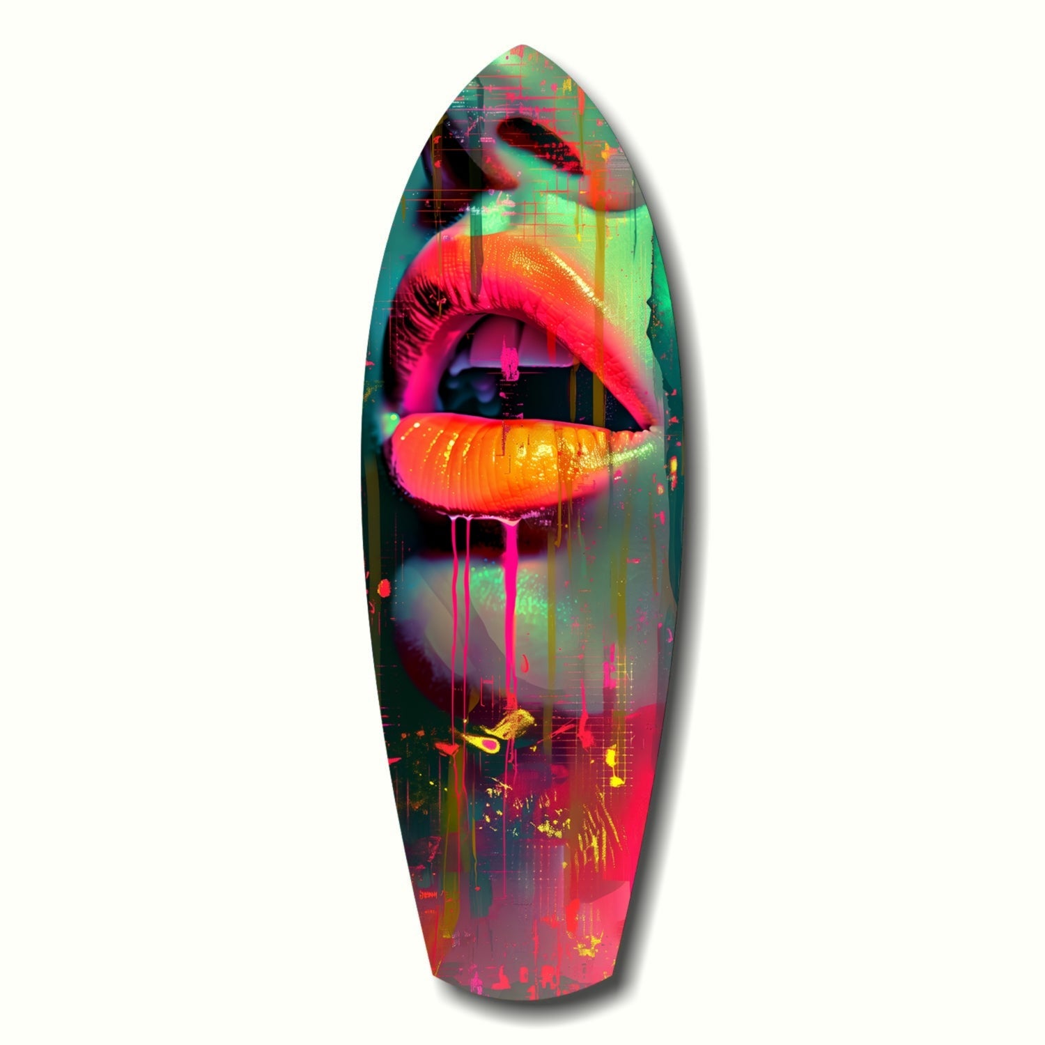 Colorful Lips V13 Glass Wall Art-0