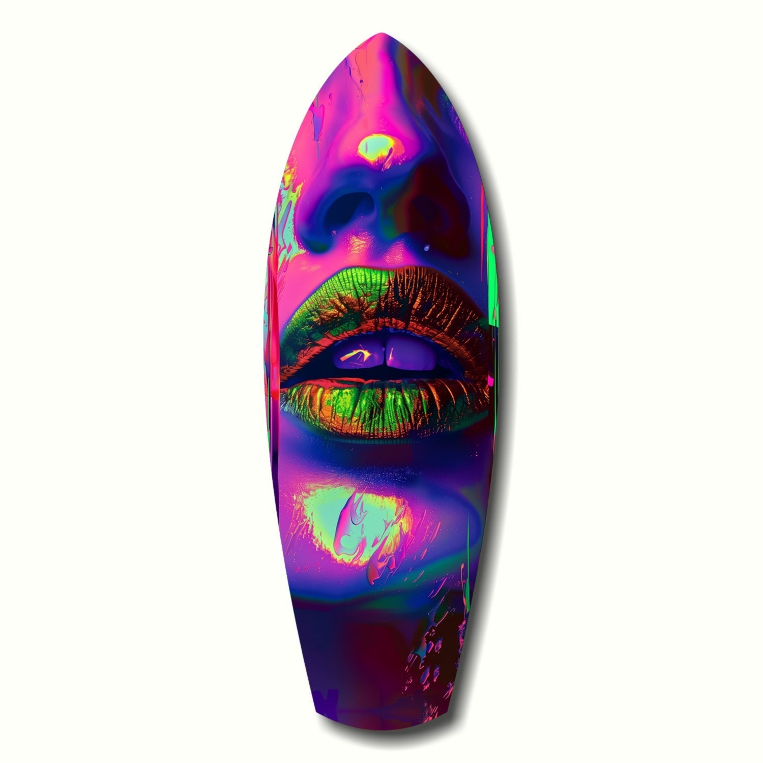 Colorful Lips V19 Glass Wall Art-0