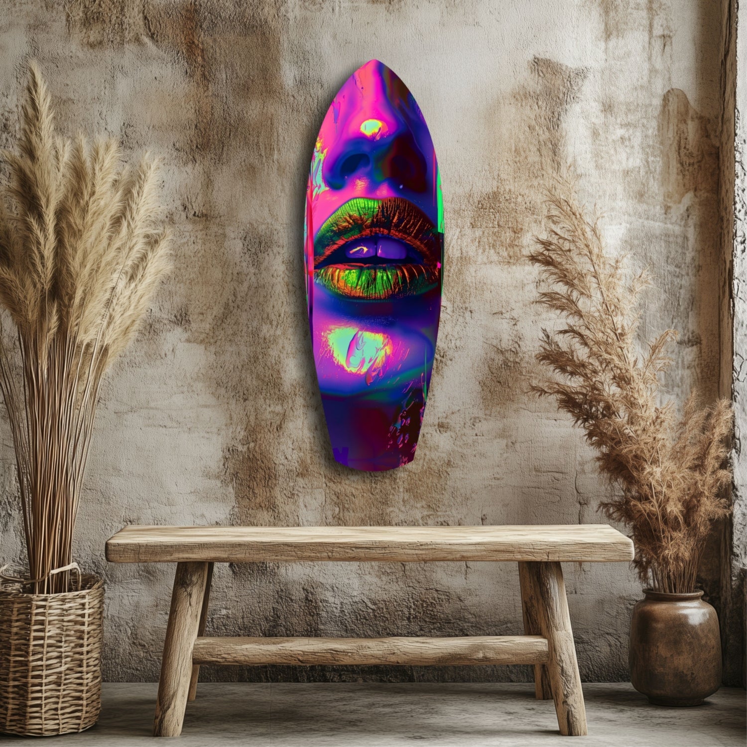 Colorful Lips V19 Glass Wall Art-2