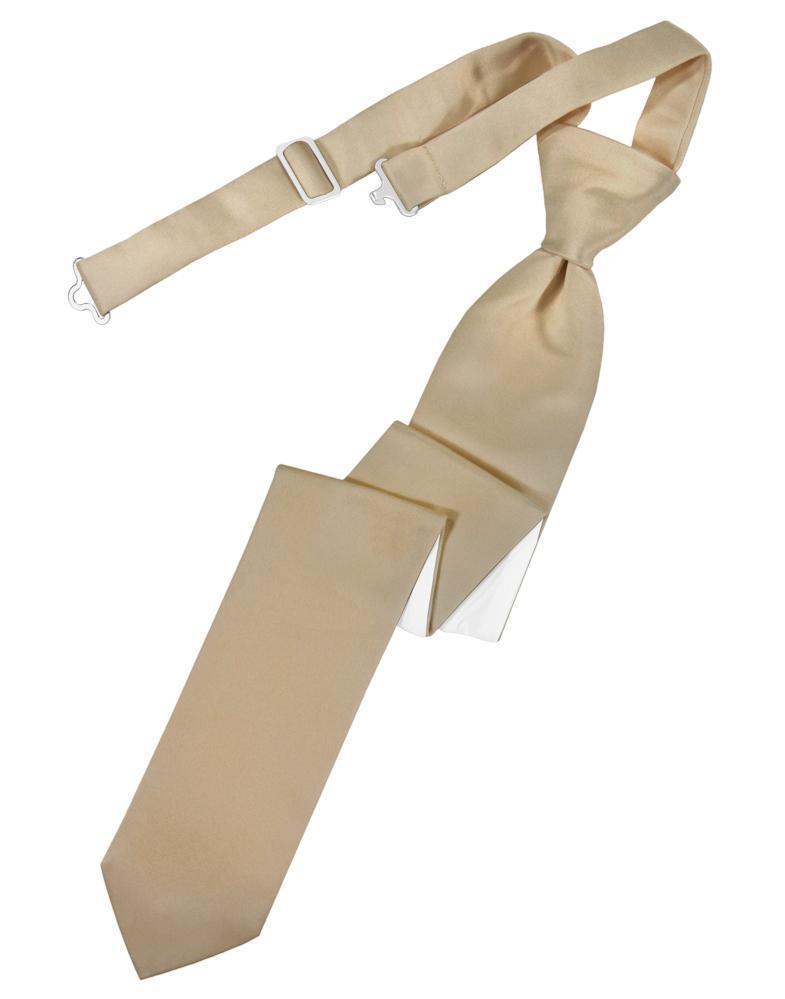 Luxury Satin Skinny Necktie Pre-Tied-23