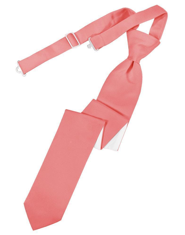Luxury Satin Skinny Necktie Pre-Tied-24