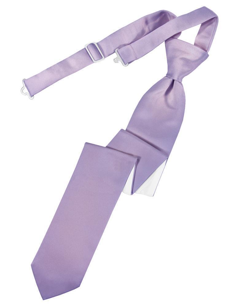 Luxury Satin Skinny Necktie Pre-Tied-26