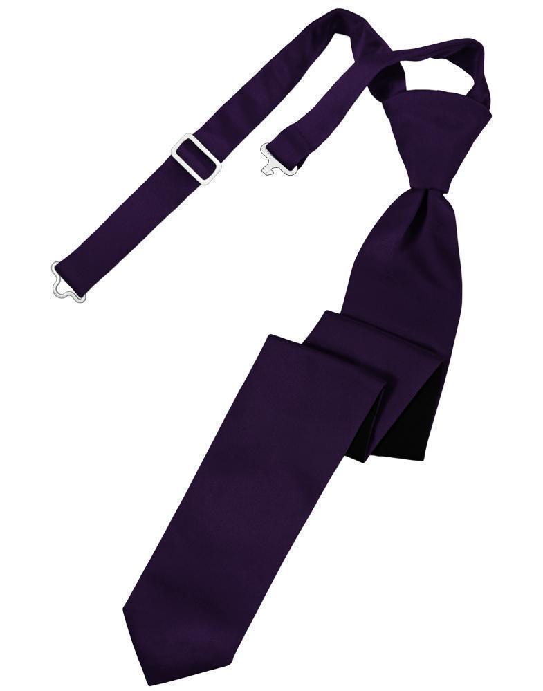 Luxury Satin Skinny Necktie Pre-Tied-32