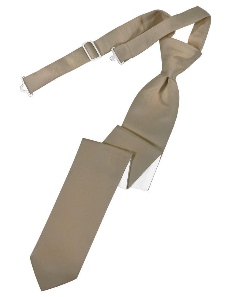 Luxury Satin Skinny Necktie Pre-Tied-33