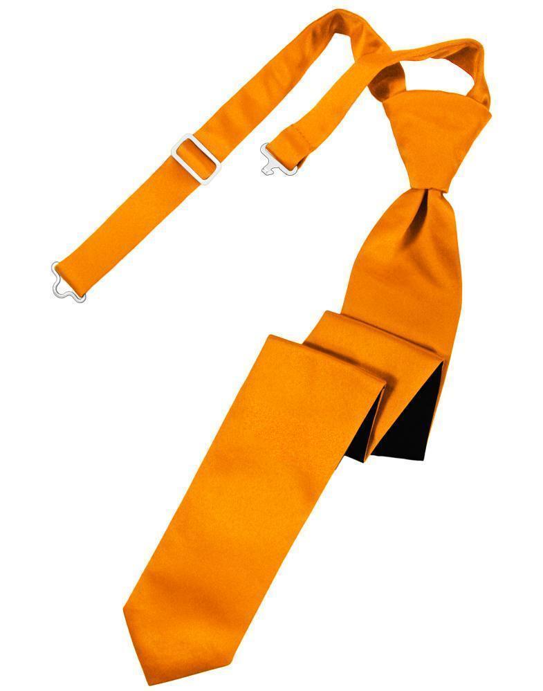 Luxury Satin Skinny Necktie Pre-Tied-37
