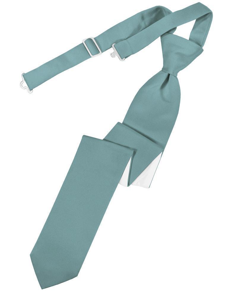 Luxury Satin Skinny Necktie Pre-Tied-41