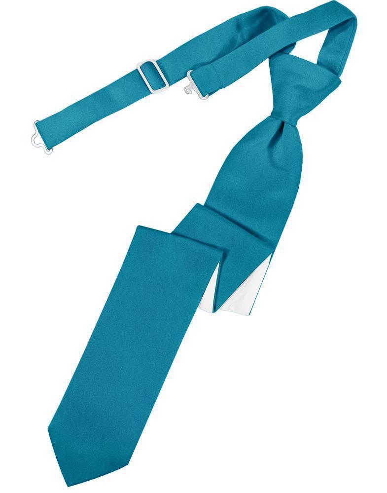 Luxury Satin Skinny Necktie Pre-Tied-44
