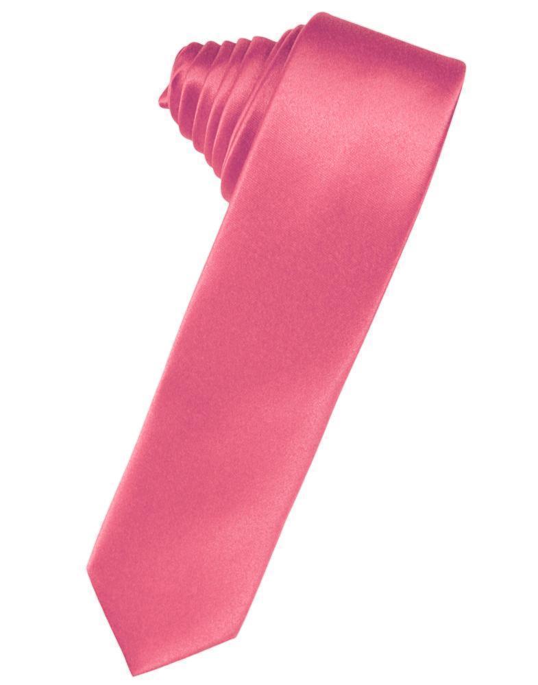 Luxury Satin Skinny Necktie Self Tie-9