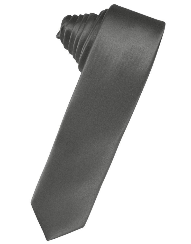 Luxury Satin Skinny Necktie Self Tie-12
