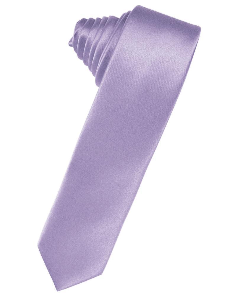 Luxury Satin Skinny Necktie Self Tie-26