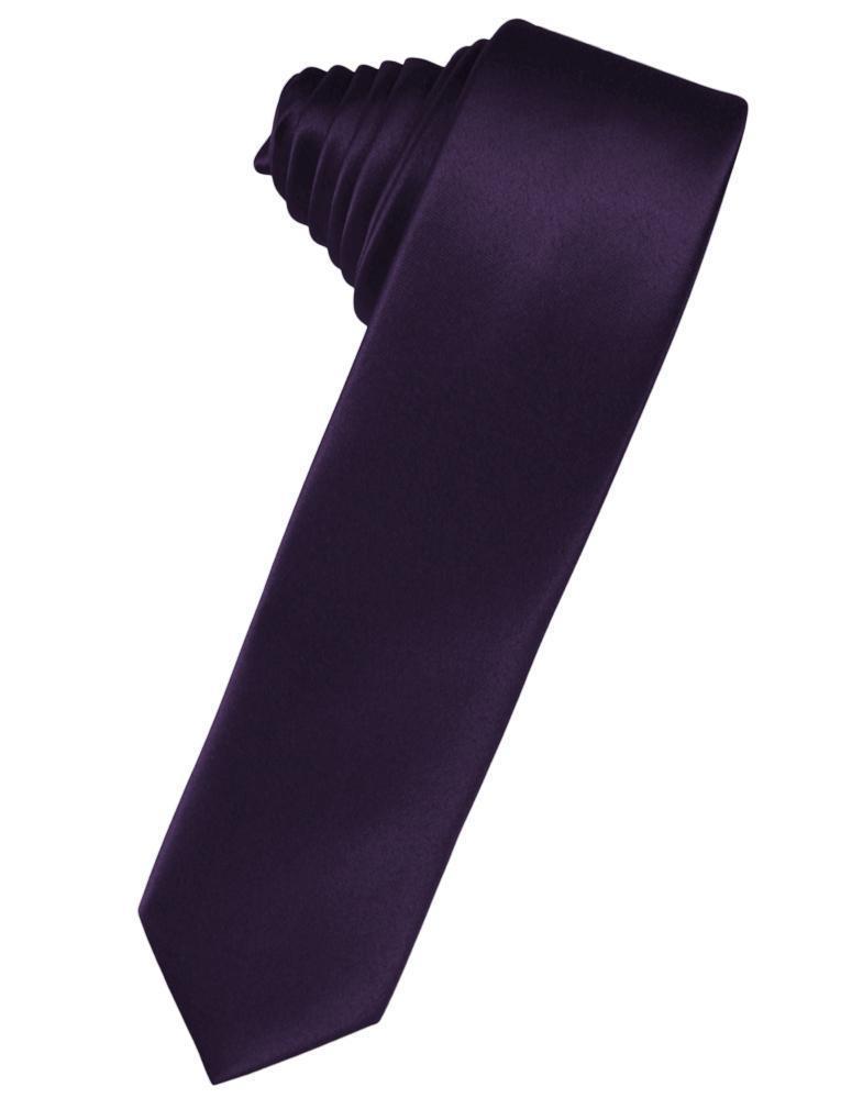 Luxury Satin Skinny Necktie Self Tie-32