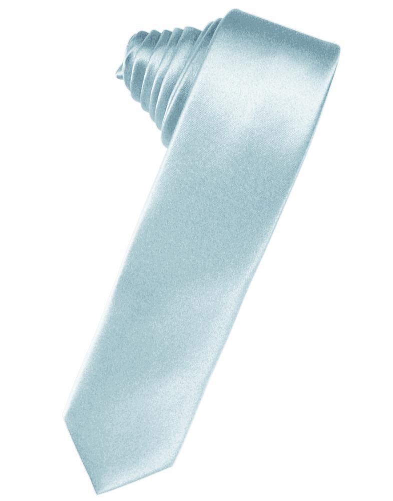 Luxury Satin Skinny Necktie Self Tie-35