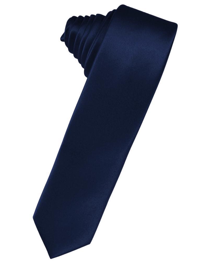 Luxury Satin Skinny Necktie Self Tie-38