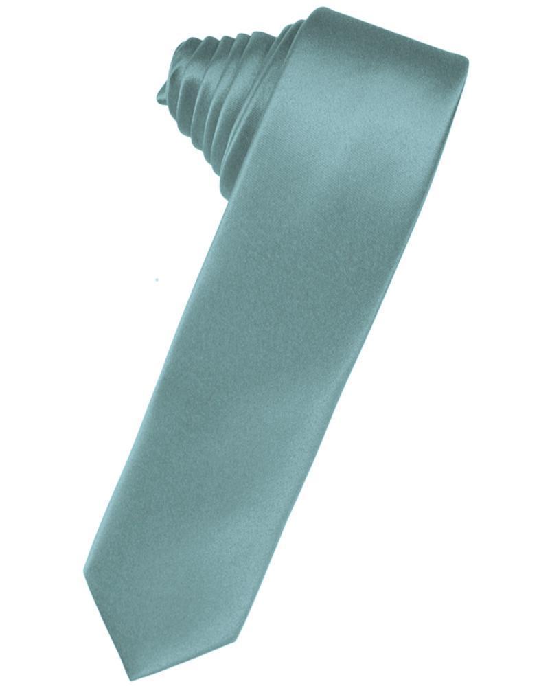 Luxury Satin Skinny Necktie Self Tie-41