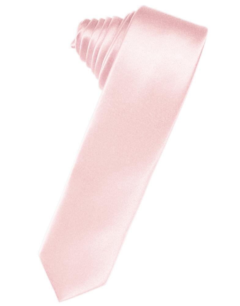 Luxury Satin Skinny Necktie Self Tie-50