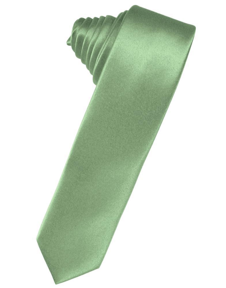 Luxury Satin Skinny Necktie Self Tie-56