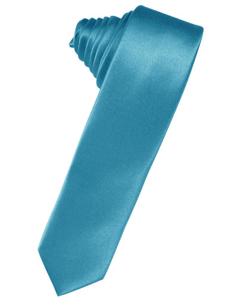 Luxury Satin Skinny Necktie Self Tie-65