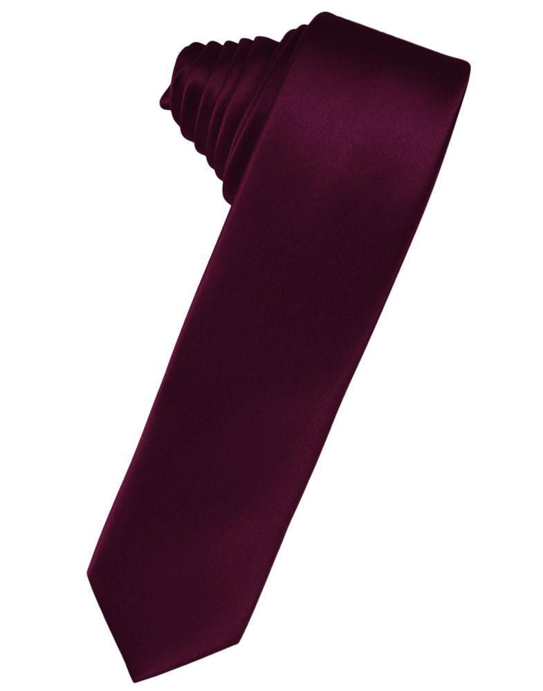 Luxury Satin Skinny Necktie Self Tie-69