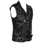 Mens Leather Fashion Vest-4