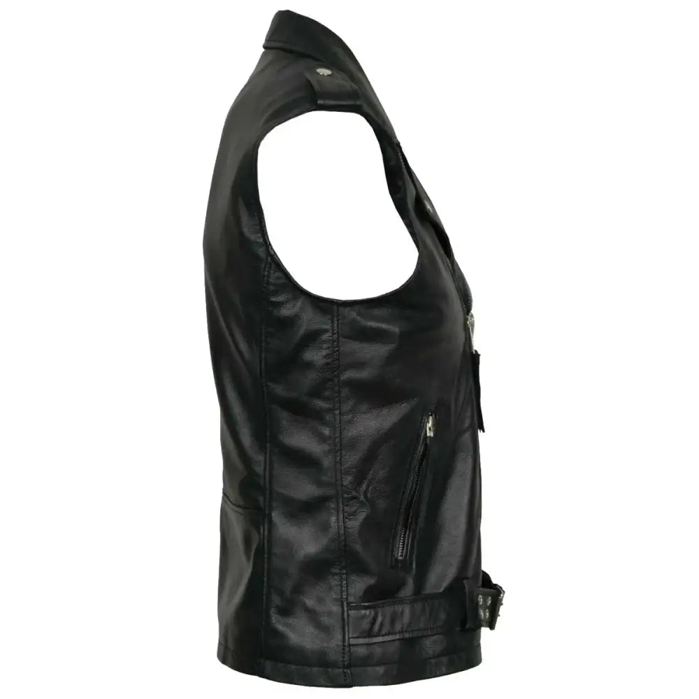 Mens Leather Fashion Vest-3