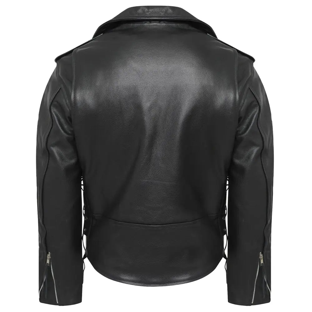 Men’s Brando Black Leather Jacket-2
