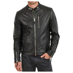 Men’s Leather Fashion Jacket-0