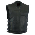 Mens Leather Club Vest-0