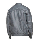 Mens Grey Waxed Fashion Jacket-1