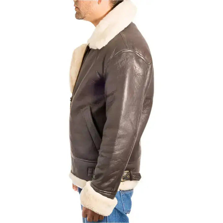 Men’s Aviator B3 Sheepskin Bomber Jacket-2