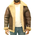 Men’s Aviator B3 Sheepskin WW2 Flying Jacket-2