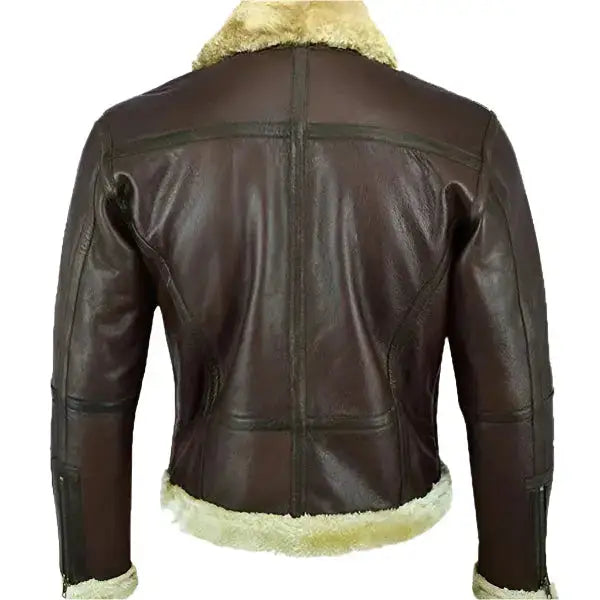 Men’s Aviator Bomber Leather Jacket-1