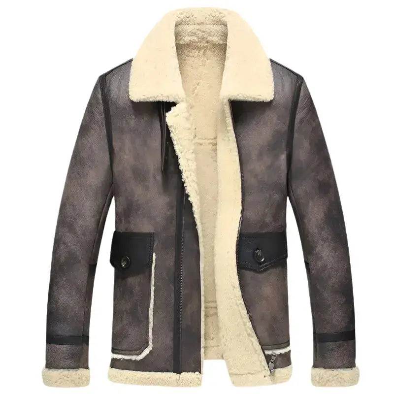 Men’s B3 Bomber Shearling Aviator Jacket-3