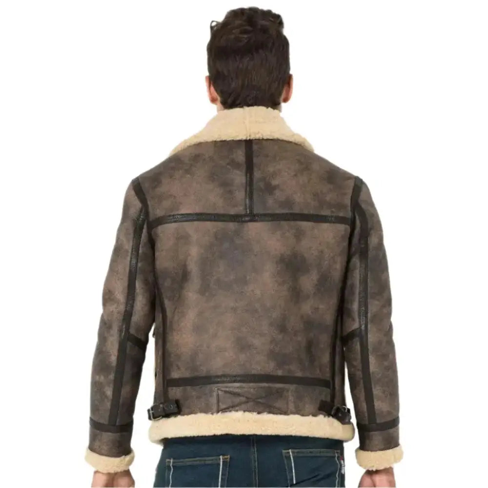 Men’s B3 Bomber Shearling Aviator Jacket-1