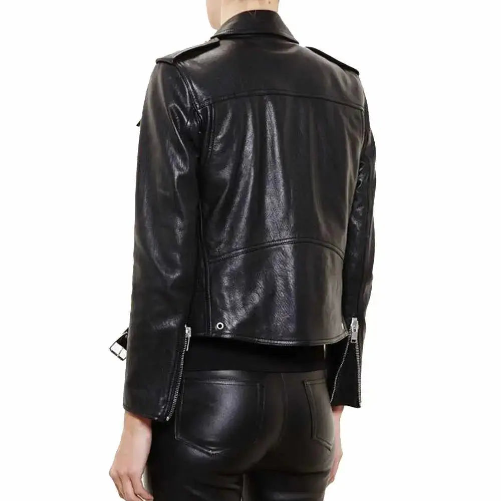Men’s Black Studded Brando Leather Jacket-1