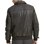 Mens Brown A2 Flight Aviator Jacket-1
