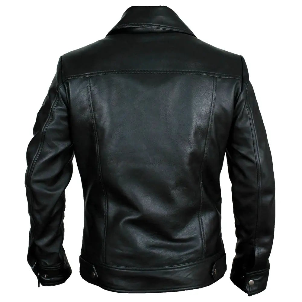 Men’s Buster Slim Fit Leather Jacket-3