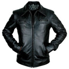 Men’s Buster Slim Fit Leather Jacket-0