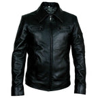 Men’s Buster Slim Fit Leather Jacket-4