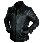 Men’s Buster Slim Fit Leather Jacket-2