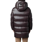 Men’s Chocolate Brown Trench Puffer Coat-2