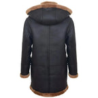 Mens Shearling Sheepskin Duffle Coat-1