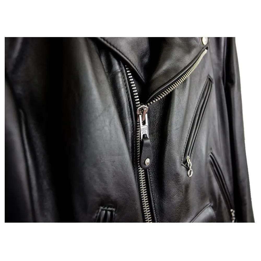 Men’s Retro Motorcycle Leather Jacket-3