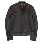 Men's Distressed Brown Outlaw Leather Jacket – Vintage Western Style-0