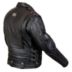 Men’s Genuine Cowhide Premium Leather Motorcycle Jacket-2