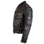Men’s Genuine Cowhide Premium Leather Motorcycle Jacket-3