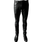 Men's Premium Lightweight Genuine Black Leather Pants-1