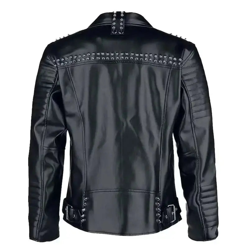 Studded Leather Punk Jacket-1