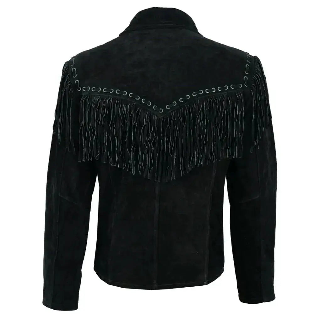 Men's Suede Leather Western Jacket-1
