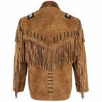 Men's Traditional Western Cowboy Leather Jacket-1